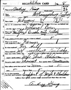 registration card