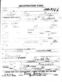 registration card