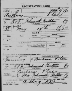 registration card