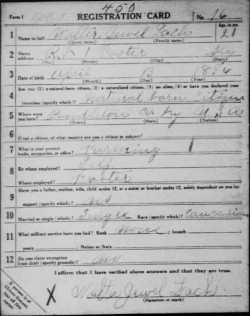 registration card