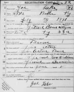 registration card