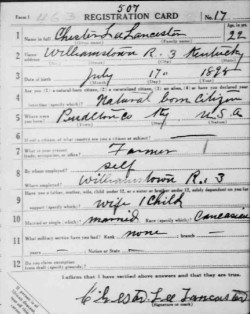 registration card