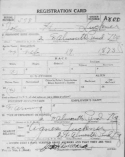 registration card