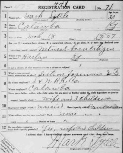 registration card