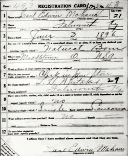 registration card