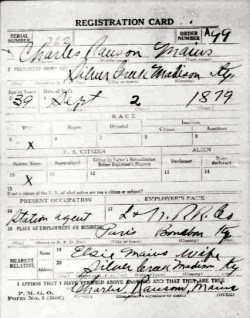 registration card