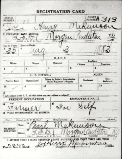 registration card