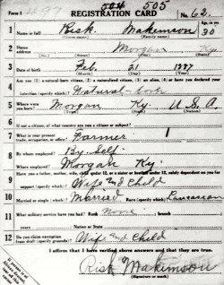 registration card