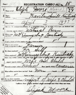 registration card