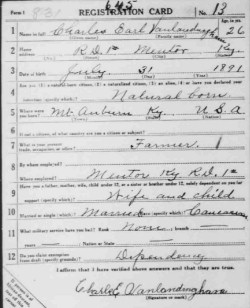 registration card