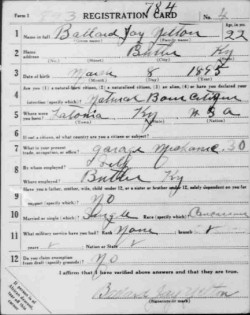 registration card