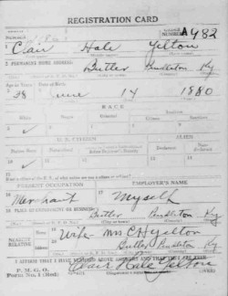 registration card