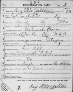 registration card