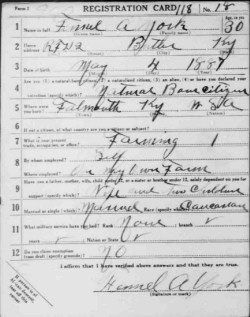 registration card