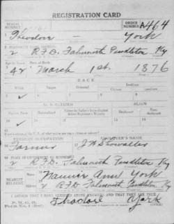 registration card